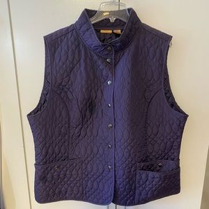 Purple Northcrest Quilted Vest 2X